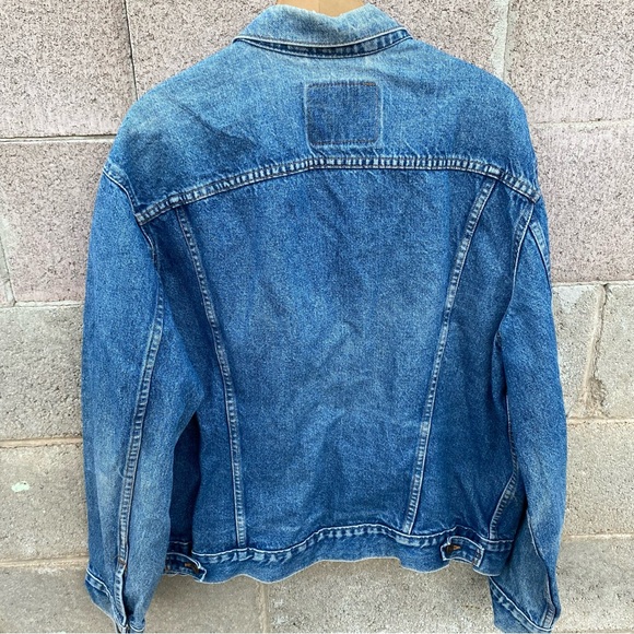 Vintage Levi’s 70506 Denim Trucker Jacket Made in USA Size 48 90s Red Tab - Picture 3 of 7